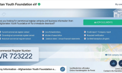 ثبت قانونی بنیاد جوانان افغانستان در آلمان